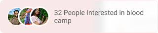 People interested in blood camp